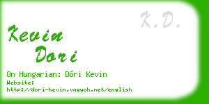 kevin dori business card